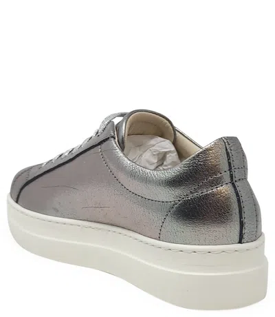 Shop Madison Maison Moma X ™ Silver Leather Platform Sneaker In 41