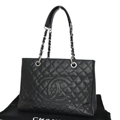 CHANEL Pre-owned Grand Shopping Black Leather Tote Bag ()
