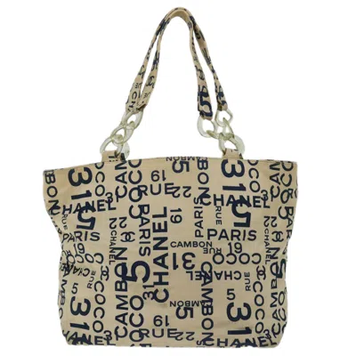 Pre-owned Chanel Shopping Beige Canvas Tote Bag ()