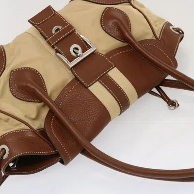 Shop Prada -- Beige Synthetic Shoulder Bag ()