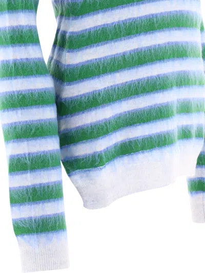 Shop Marni Striped Mohair Sweater