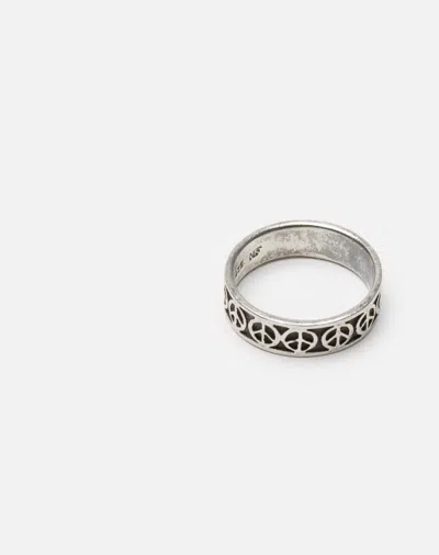 Shop Marketplace 70s Peace Sign Sterling Silver Band