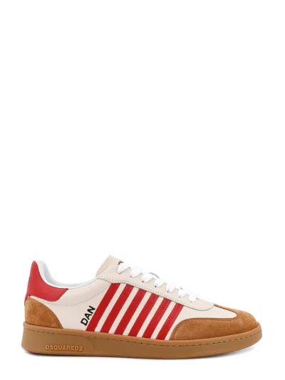 Shop Dsquared2 Leather And Suede Sneakers