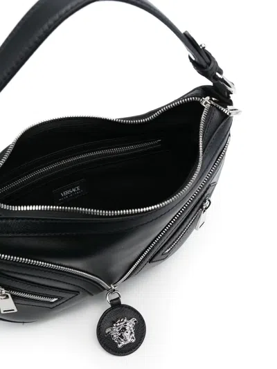 Shop Versace Medusa Shoulder Bag With Zip