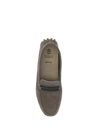 Shop Brunello Cucinelli Pair Of Loafers