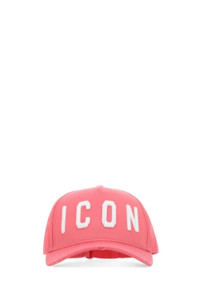 Shop Dsquared2 Dsquared Woman Pink Cotton Baseball Cap