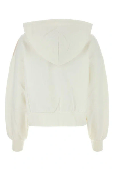 Shop Gucci Woman White Jersey Sweatshirt