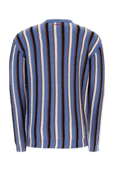 Shop Marni Man Embroidered Cotton Cardigan In Multicolor