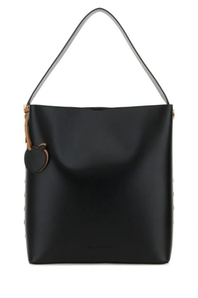 Shop Stella Mccartney Woman Black Uppealâ„¢ Frayme Shopping Bag