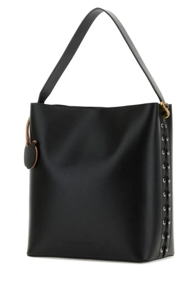 Shop Stella Mccartney Woman Black Uppealâ„¢ Frayme Shopping Bag