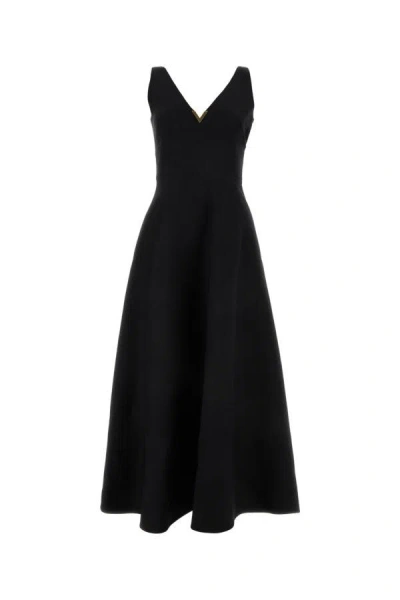 Shop Valentino Garavani Woman Black Crepe Couture Dress