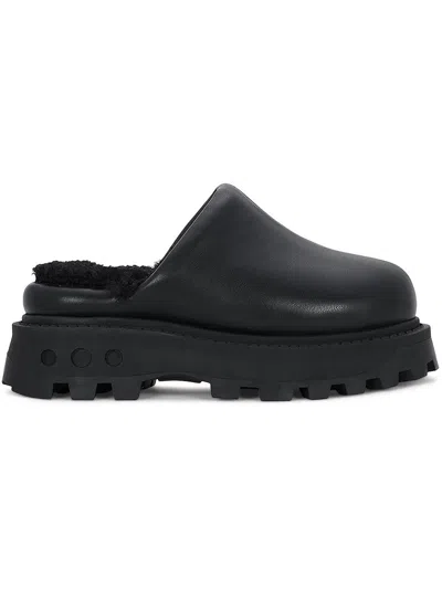 Shop Simon Miller F2379052 Womens Round Toe Chunky Heel Platform Sandals In Black