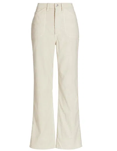 Re/done Women 70s Pocket Loose Flare Pants Corduroy In Multi