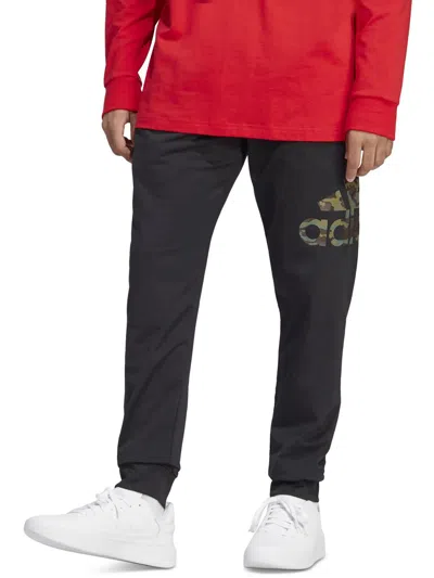 Shop Adidas Originals Mens Logo Polyester Jogger Pants In Multi