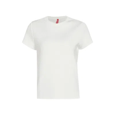 Shop Spanx Women Airessentials Classic Fit Cap Sleeve Top T-shirt Powder In White