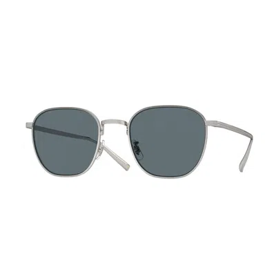Shop Oliver Peoples Ov1329st - Rynn Sunglasses In 50363r Silver