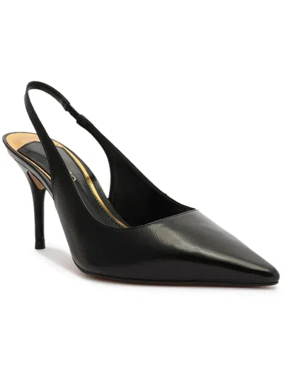 Shop Arezzo Womens Patent Dressy Slingback Heels In Black