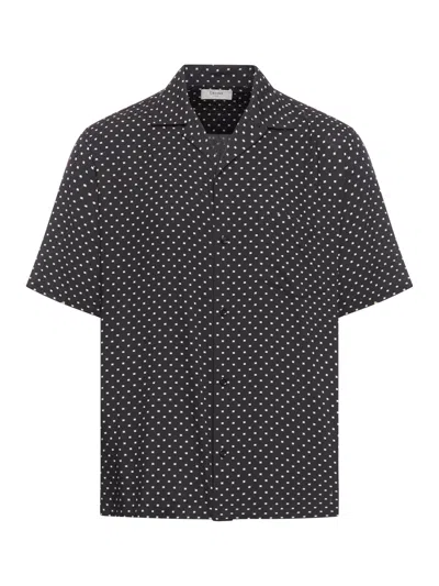 Shop Celine Hawaiian Shirt In Printed Viscose In Black