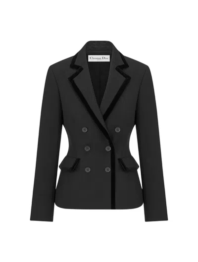 Shop Dior Marlène Jacket In Black