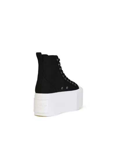 Shop Marc Jacobs 'hight Top Platform' Black Tela Sneakers