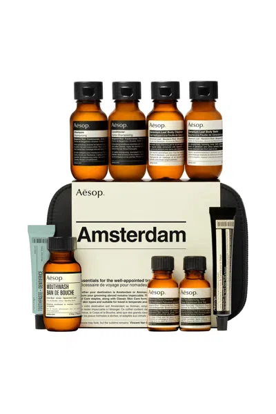 Shop Aesop Amsterdam Essentials For The Well-appointed Traveller In Brown