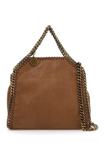 Shop Stella Mccartney Falabella Tiny Bag In Brown