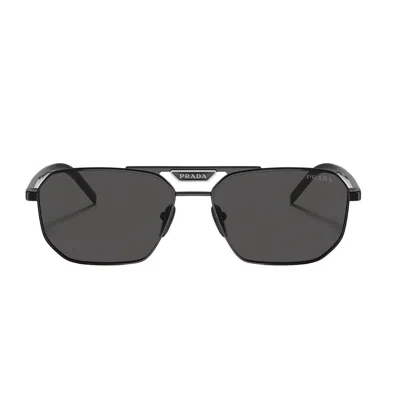 Shop Prada Pr 58ys Sunglasses In 1ab5s0 Black