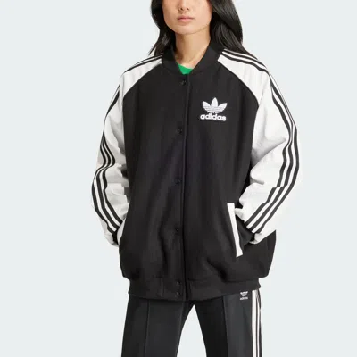 Shop Adidas Originals Women's Adidas Sst Oversized Vrct Jacket In Multi