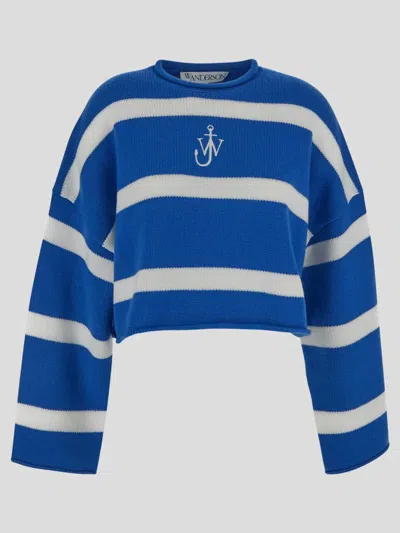 Shop Jw Anderson Sweaters In Bluewhite