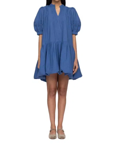 Shop Sea Loren Solid Tunic Dress In Blue