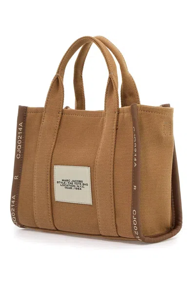 Shop Marc Jacobs The Jacquard Small Tote Bag In 棕色的