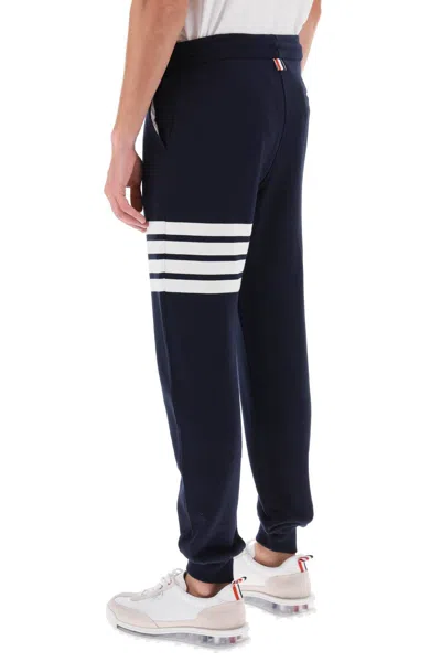 Shop Thom Browne 4 Bar Sweatpants In Blue