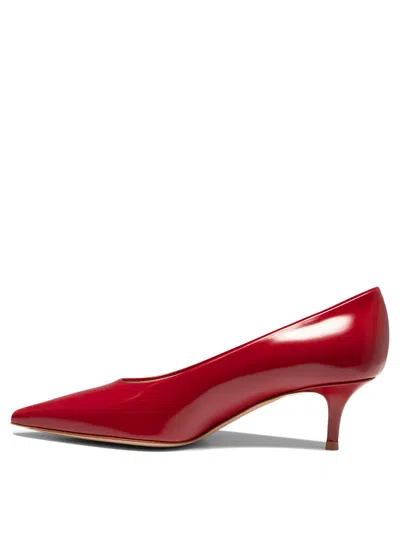 Shop Gianvito Rossi "robbie 55" Pumps In Red