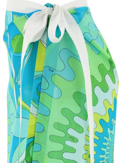 Pucci Sarong With Vivara Print Costumes In Green
