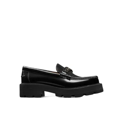 Shop Dior Leather Loafers