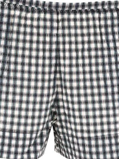 Shop Ganni "seersucker Check" Shorts