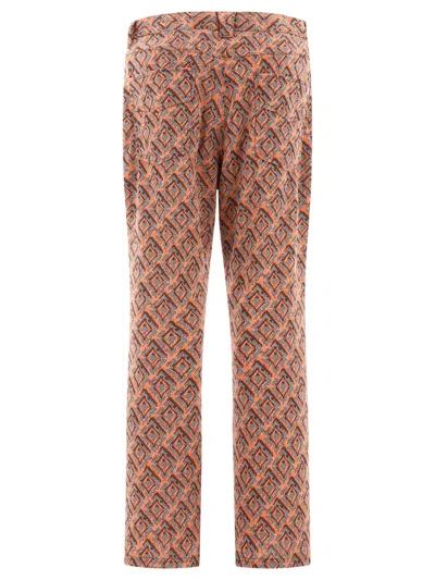 Needles Patterned Bootcut Pants In Brown