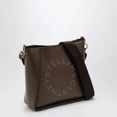 Shop Stella Mccartney Stella Mc Cartney Logo Brown Shoulder Bag