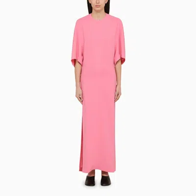 Shop Stella Mccartney Stella Mc Cartney Pink Viscose Long Dress