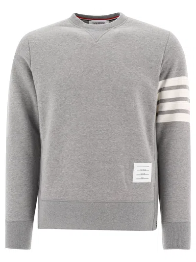Thom Browne Classic Sweatshirt With Engineered 4 Bar