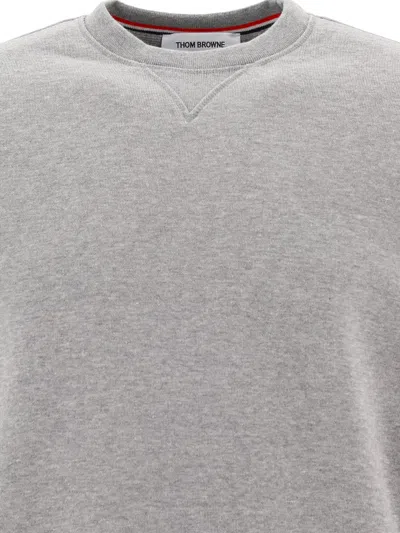 Thom Browne Classic Sweatshirt With Engineered 4 Bar
