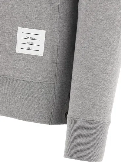 Thom Browne Classic Sweatshirt With Engineered 4 Bar