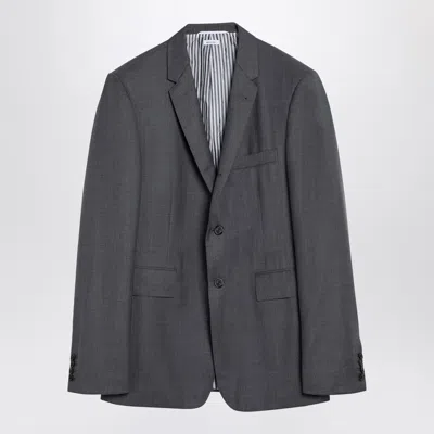 Thom Browne Grey Single-breasted Jacket In Wool Men