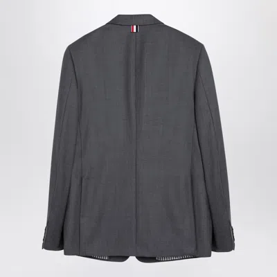 Thom Browne Grey Single-breasted Jacket In Wool Men