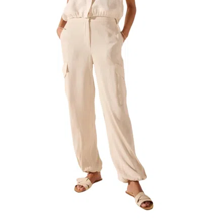 Shop Oscar The Collection Tex Trousers In Pearl In Beige