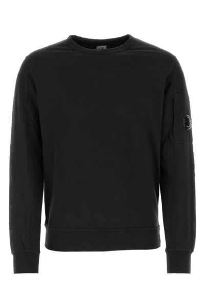 Shop C.p. Company Man Black Cotton Sweatshirt