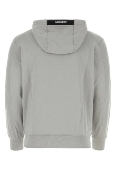 Shop C.p. Company Man Grey Cotton Sweatshirt In Gray