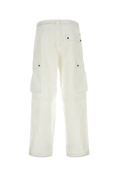 Shop C.p. Company Man White Cotton Pant
