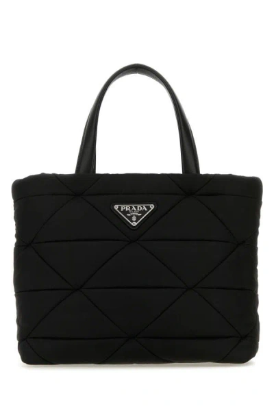 Shop Prada Woman Black Re-nylon Handbag