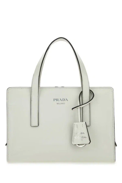 Shop Prada Woman Ivory Leather Re-edition 1995 Handbag In White